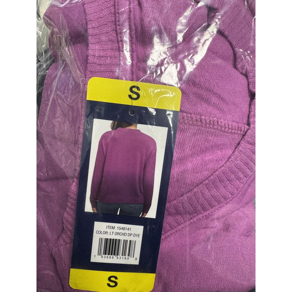 NWT Splendid Dip Dye Ombre Sweatshirt – Small – Light Orchid Pullover - Picture 2 of 2